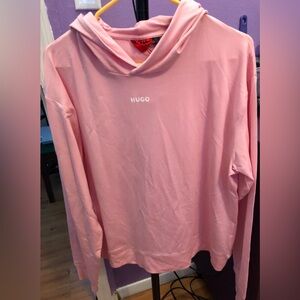HUGO BOSS Womens Pink BODYWEAR  X LARGE SWEATSHIRT jogging XL Hoodie